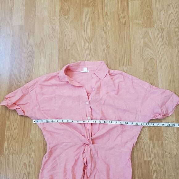 Caslon Linen Collared Casual Top sz Sm - Picture 8 of 10